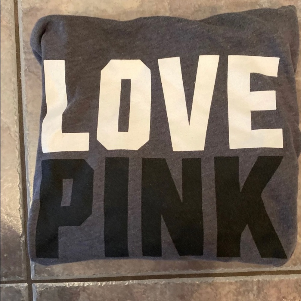 PINK full zip sweater